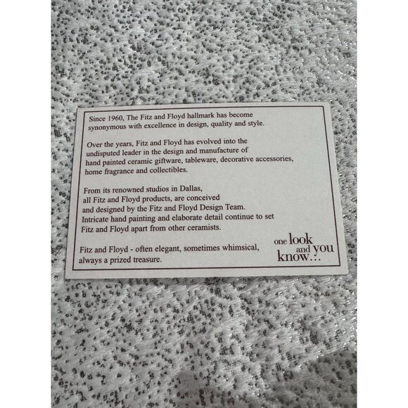 Fitz and Floyd Kitty Kringle Canapé Plate – Brand New in Box 🎄🐾 - Picture 12 of 12